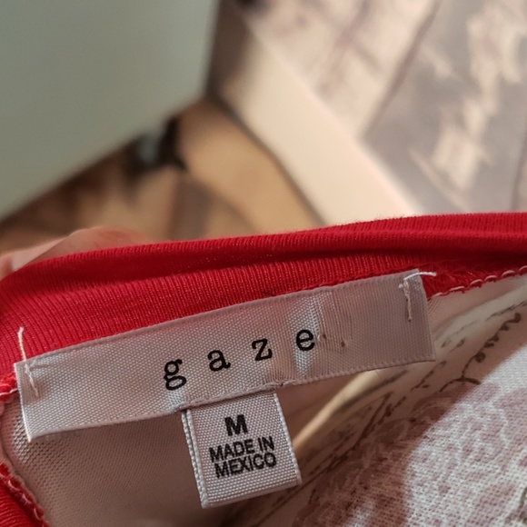 Gaze Short sleeve Shirt Size Medium - Picture 5 of 5